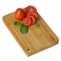 Tábua De Corte Retangular Madeira Bambú 33X25 Cm, Wellmix