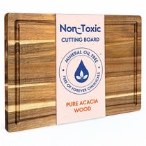 Tábua de Corte Ziruma em Madeira de Acácia 41x28x3 cm Não Tóxica Tábua de Corte Ziruma em Madeira de Acácia 41x28x3 cm Não Tóxica