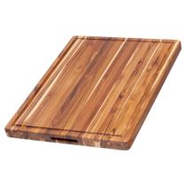 Tábua de esculpir Teakhaus Extra Large Wood com Juice Groove