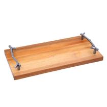 Tábua de Frios e Decoração Luxo Retangular Acácia 15x30cm Mimo Style