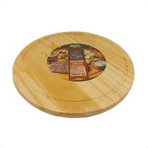 Tabua De Frios Queijos Madeira Pinus Redonda 30cm 20802