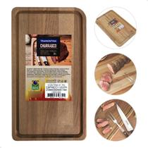 Tabua De madeira Carne Para Churrasco E Cozinha Tramontina 37x20cm