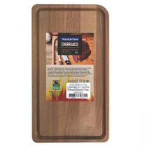 Tábua de Madeira Churrasco Tramontina Retangular com Acabamento Natural Lixado 3530092