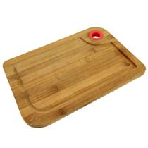 Tábua De Madeira Com Pegador de Silicone 27x19cm Wellmix