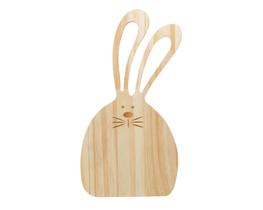Tábua de Madeira Decorativa Coelho Easter Pinus Wolff