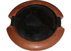 Tábua de Madeira para Churrasco Redonda Chapa Alumínio 28 cm MS Madeiras - MSM 001 Tábua de Madeira para Churrasco Redonda Chapa Alumínio 28 cm MS Madeiras - MSM 001