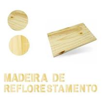 Tábua de madeira para corte 30 X 18 cm utensílios de cozinha