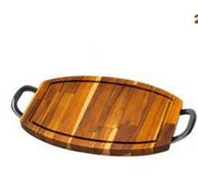 Tábua de Madeira para Corte com Alça de Metal Queens 38 x 21cm