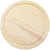 Tábua de madeira redonda para corte