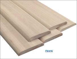 Tábua de Madeira Ripa Régua 7x1x120 cm Dúzia Aplainado Canto Superior Arredondado NeonX