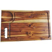 Tabua de Madeira TECA Churrasco e Legumes Porta molho Tabua de Madeira TECA Churrasco e Legumes Porta molho