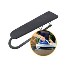 Tábua de Passar Mangas Roupa Pequenas Colarinhos Delicados Dobrável em Aço Base Metalizado Retrátil e Portátil