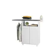 Tábua De Passar / Passadeira De Roupa Armário Organizador Porta Ferro 2 Portas 1 Prateleira Melissa