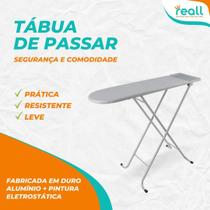 Tábua de passar Reall alumínio - cinza grafite, 3 níveis