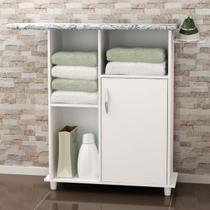 Tábua de Passar Roupa 1 Porta Omega Branco New - Pnr Móveis