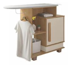 Tábua De Passar Roupa Com Gabinete Havaí Rv Móveis Cinamomo / Off White