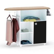 Tabua de Passar Roupa Mariana Gabinete Multiuso Branco Preto Tabua de Passar Roupa Mariana Gabinete Multiuso Branco Preto