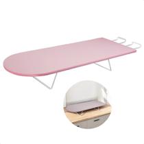 Tábua De Passar Roupa Portátil Dobrável Extra Forte Grande Cor: Rosa Tábua De Passar Roupa Portátil Dobrável Extra Forte Grande Cor: Rosa