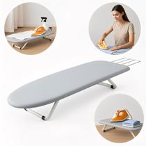 Tabua De Passar Roupa Portátil Dobrável Mesa Com Porta Ferro retrátil