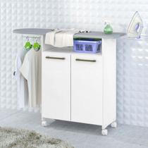 Tabua de Passar Roupa Primor Com 2 Portas e Cabideiro Branco Zanzini