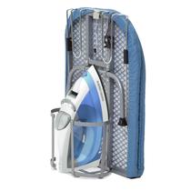 Tábua de passar roupa RAINHOL dobrável com suporte de ferro 31x12in azul Tábua de passar roupa RAINHOL dobrável com suporte de ferro 31x12in azul