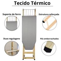 Tábua de Passar Roupa Tecido Térmico 2 regulagens de Altura Tábua de Passar Roupa Tecido Térmico 2 regulagens de Altura