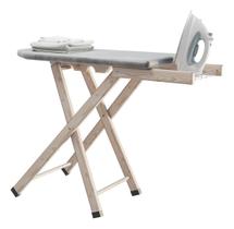 Tábua De Passar Roupas Madeira Ajustavel Forro Térmico Promo