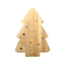 Tábua de Petisco Árvore de Natal 31x21 cm Em Madeira
