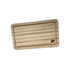 Tábua de Pinus Retangular pequena com Coração Vazado mesa posta cozinha Tábua de Pinus Retangular pequena com Coração Vazado mesa posta cozinha