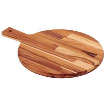 Tábua de Pizza Redonda Kitchen Madeira Teca FSC Design em Finger Joint Tramontina