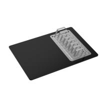 Tabua De Vidro Multiuso - Inox/preta - Deca Tabua De Vidro Multiuso - Inox/preta - Deca