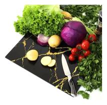 Tabua De Vidro Temperado Para Corte Carnes Legumes 40x30cm