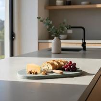 Tábua Decorativa Multiuso Em Mármore Natural Design Rústico Contemporâneo