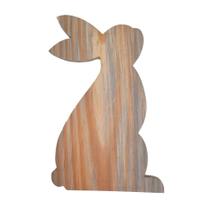 Tábua formato coelho de lado em pinus - Jeito Próprio Artesanato