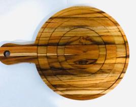 Tábua frios madeira teca redonda c/friso Tábua frios madeira teca redonda c/friso