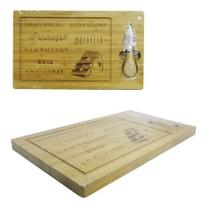 Tábua Gamela Petisqueira Faca Retangular Bambu Frios 36 Cm FWB