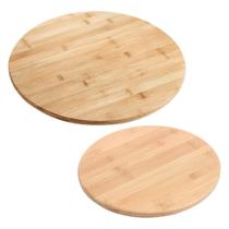 Tábua Giratória Axis Petisqueira Base Rotativa Bambu Queijos