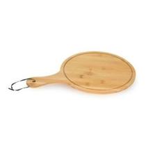 Tábua Gourmet Churrasco Redonda em Bambu 26cm - Mimo Style