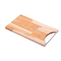 Tábua Madeira Alça Em Aço Inox Teca 35Cm X 20Cm X 2Cm