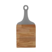 Tabua Madeira C/Alça Laqueada Pinus Cinza 45X21X2Cm Tabua Madeira C/Alça Laqueada Pinus Cinza 45X21X2Cm