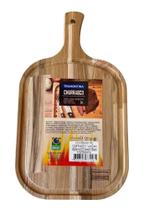 Tabua Madeira Tramontina 40x23cm Churrasco Retangular Cortar Alimentos Carnes