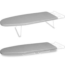 Tábua Mesa De Passar Roupa Dobrável Slim Tecido Metálico Branca Tábua Mesa De Passar Roupa Dobrável Slim Tecido Metálico Branca
