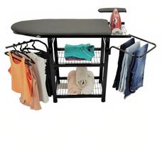Tábua Mesa De Passar Roupa Multiuso C/ Passa Manga Porta Calça Prateleira
