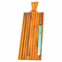 Tábua Migalheira c/ Faca de Pão 54x18cm Tábua Migalheira c/ Faca de Pão 54x18cm