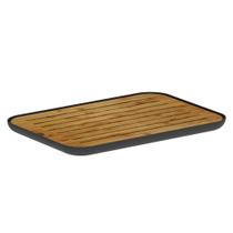 Tabua Migalheira em Bambu Lume Preto Fechado 2x23x33cm TMB3000PTF - Ou