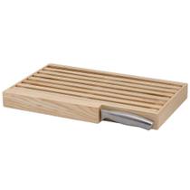 Tábua Migalheira Em Madeira Com Faca Para Pão - Oxford