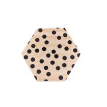 Tábua mini hexágono Bolinhas Tábua mini hexágono Bolinhas