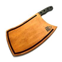 Tábua p/ churrasco Madeira Cutelo de ponta Recanto da Brasa