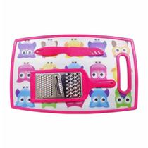 Tabua p/cortes+ralador+descascador de frutas 08060 / 3un / casita