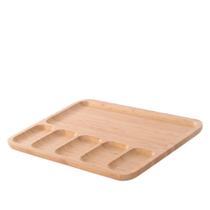 Tábua para Aperitivos 6 Divisórias Ekos 33x24Cm Bambu Tábua para Aperitivos 6 Divisórias Ekos 33x24Cm Bambu
